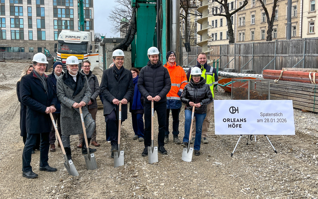 Erster Spatenstich für Orléanshöfe