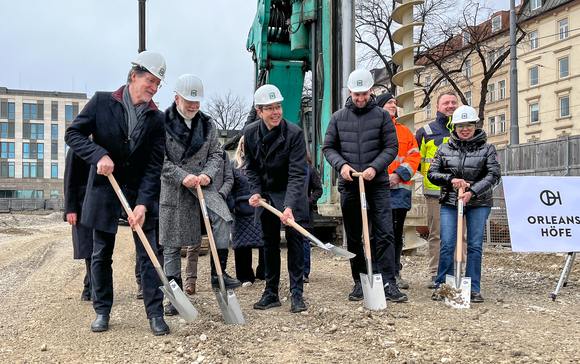 Erster Spatenstich für Orléanshöfe